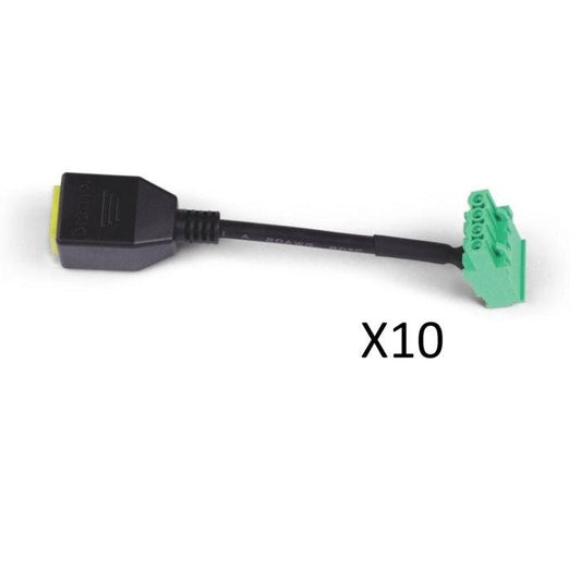Biamp CCA Pack de 10 adaptateurs, RJ45 Audio (signal analogique amplifié) vers bornier Euroblock