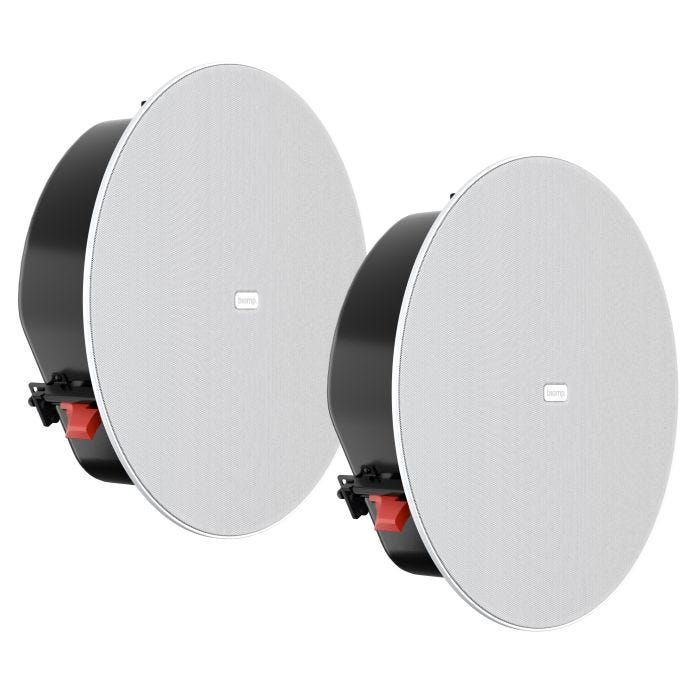 Biamp C-IC6LP-W Paire d'enceintes passives pour conférence, connectique classique et RJ45 pour raccordement sur kits de conférence Biamp (TCM-XA...), slim blanc