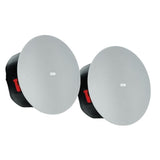 Biamp Desono C-IC6-WH Paire d'enceintes passives pour conférence, connectique classique et RJ45 pour raccordement sur kits de conférence Biamp (TCM-XA...), noir