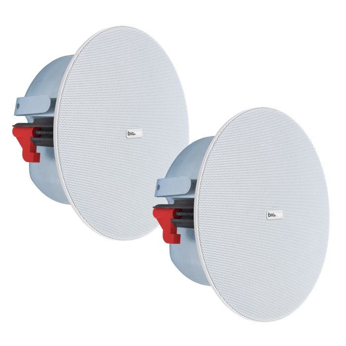 Biamp Pair of Round 4.25in 2-Way Loudspeakers 20W/100V