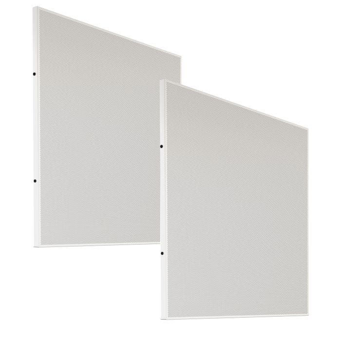 Biamp DC220T paire d'enceintes carrée pour intégration dans dalle de plafond, HP 6.5" full range, 10W en 100V