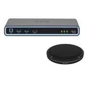 Biamp Conferencing hub and microphone; includes Devio SCR20 hub and one TTMXEX tabletop microphone Black (quantity 111)