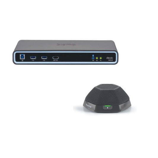 Biamp Devio SCR-25T Ensemble Hub de conférence Devio SCR-25 avec micro de table