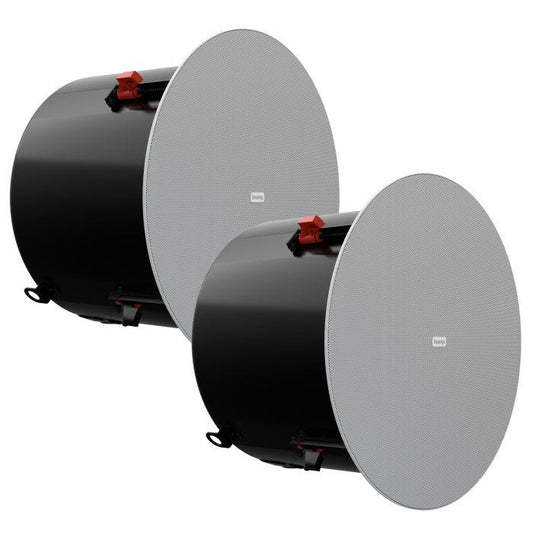 Biamp Desono DX-IC10-W Paire d'enceintes avec backcan, 10''+ compression 200W en 100V, grille magnétique à bord fin