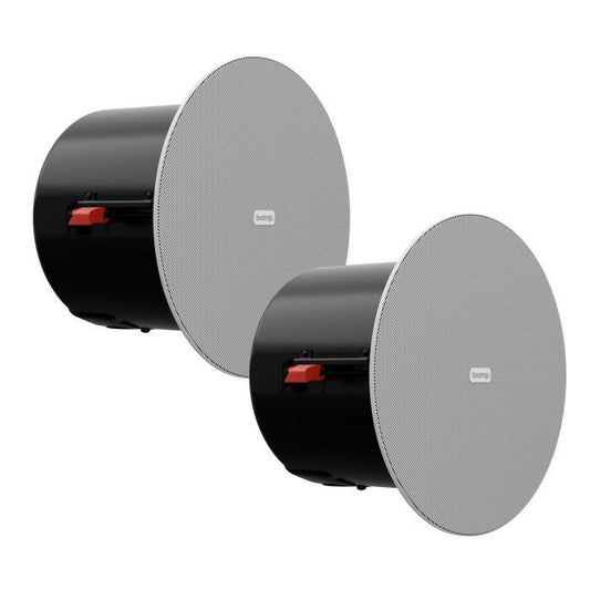 Biamp Desono DX-IC4-W Paire d'enceintes avec backcan, 4,25''+compression 30W en 100V, grille magnétique à bord fin