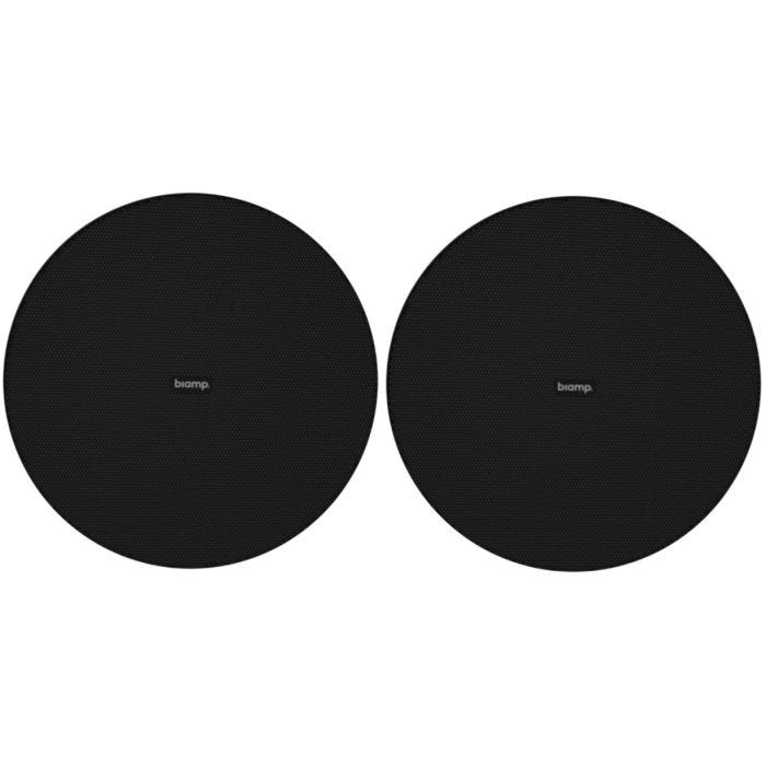 Biamp Desono DX-IC6-B Paire d'enceintes avec backcan, 6,5''+compression 60W en 100V, grille magnétique noire à bord fin
