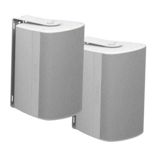 Biamp Desono DX-S5-UB-W Paire d'enceintes coaxiales deux voies avec supports en U, finition blanche