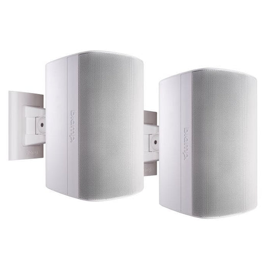 Biamp Desono DX-S5-W Paire d'enceintes coaxiales deux voies avec supports ClickMount, finition blanche