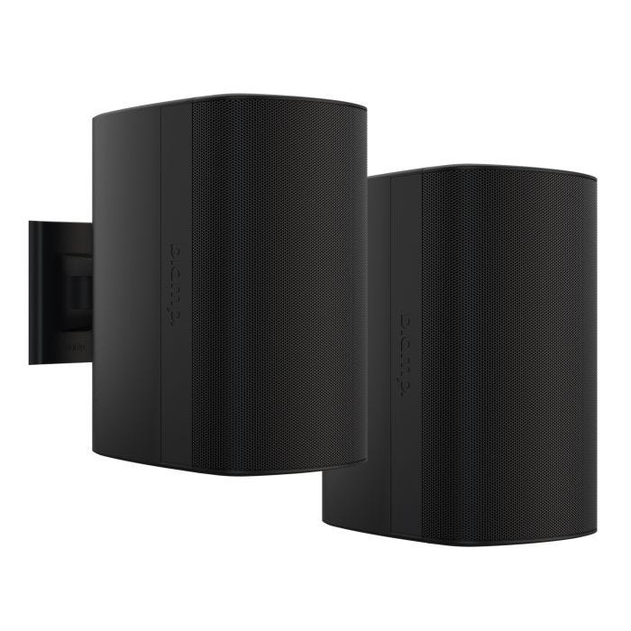 Biamp Pair of 8in 2-Way High Output Coaxial Loudspeaker With Surface Mount Black