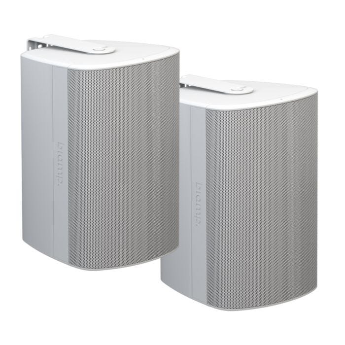 Biamp Desono DX-S8-UB-W Paire d'enceintes coaxiales 8" (support en U), blanches