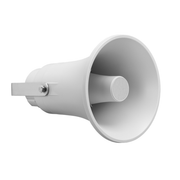 Biamp EN 54 Series -  EN 54-24 certified, powerful horn speaker equipped with a compression driver and multi tap 100 volt transformer (1.87-3.75-7.5-15 watts) and a power selector switch to 20 ohms.