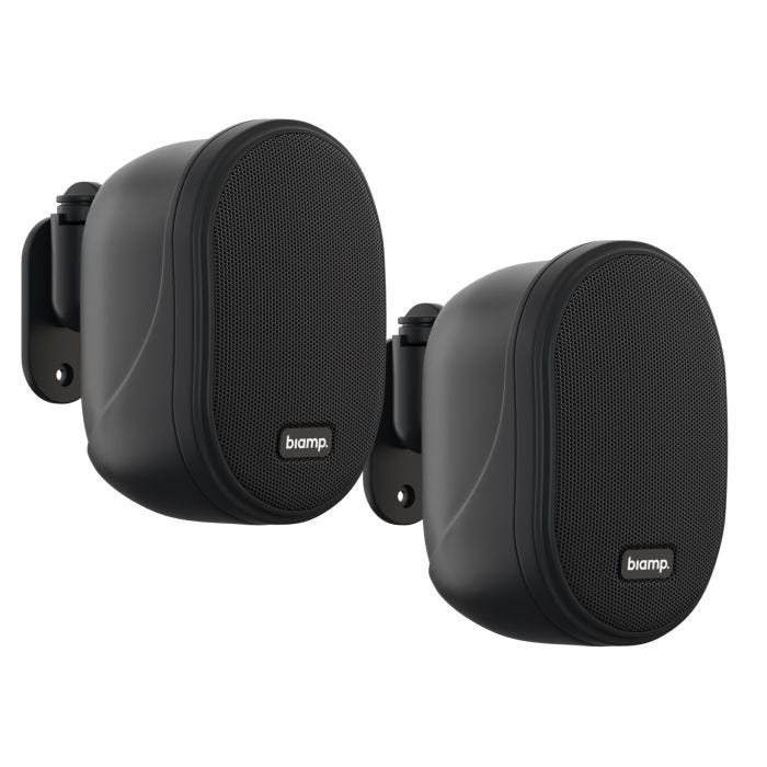 Biamp Pair of 2-way speaker (Pair) 3in 6W/100V Black