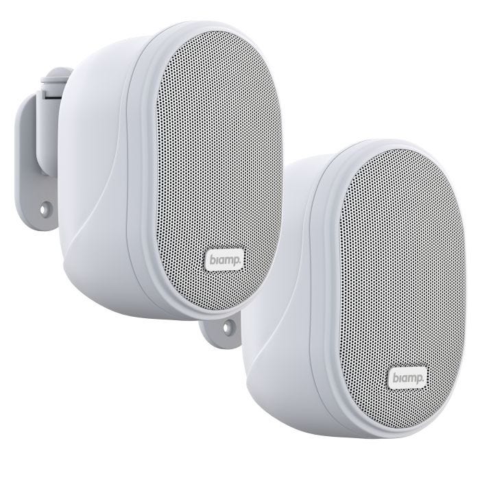 Biamp Pair of 2-way speaker (Pair) 3in 6W/100V White