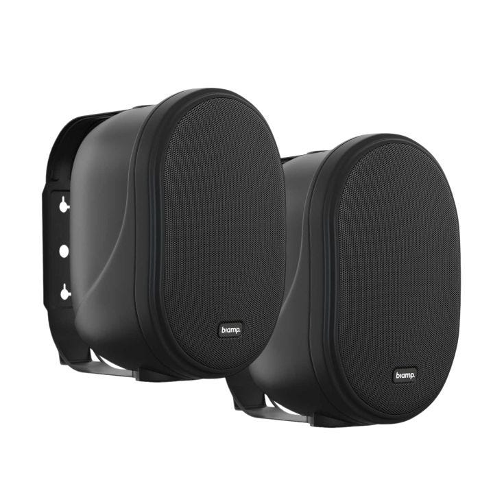 Biamp Design two-way cabinet speaker, 5.25in (Pair) 100 volt / 30 Watts black