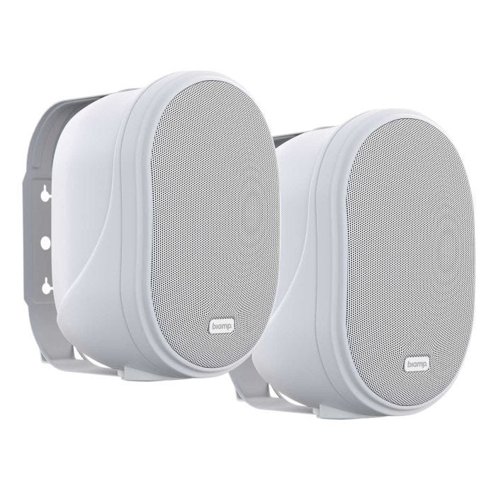 Biamp OVO5T-W Paire d'enceintes 2 voies avec HP5", 100V