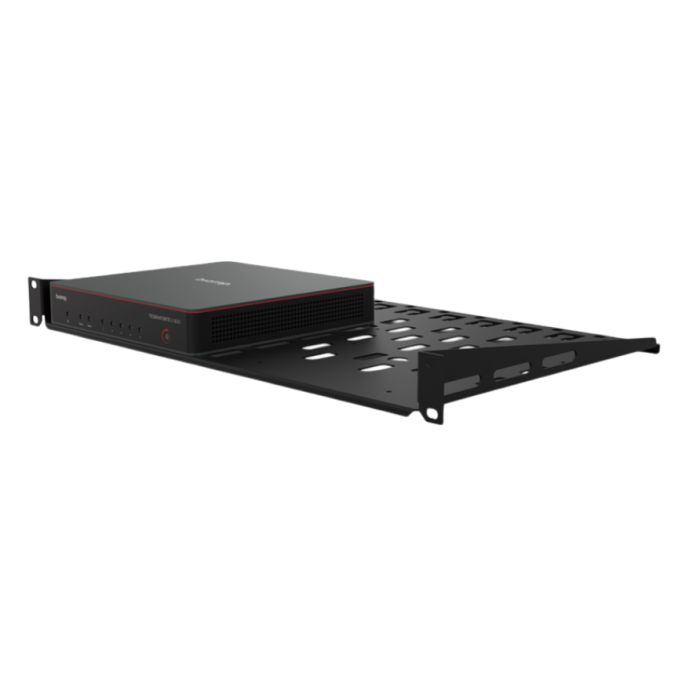 Biamp Tesira 1 RU Rack Shelf for FORTE X Devio SCX and CONNECT Audio Mount