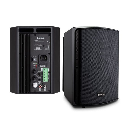 Biamp SDQ5P Set de deux enceintes 2 voies avec HP 5" (1 active et une passive)