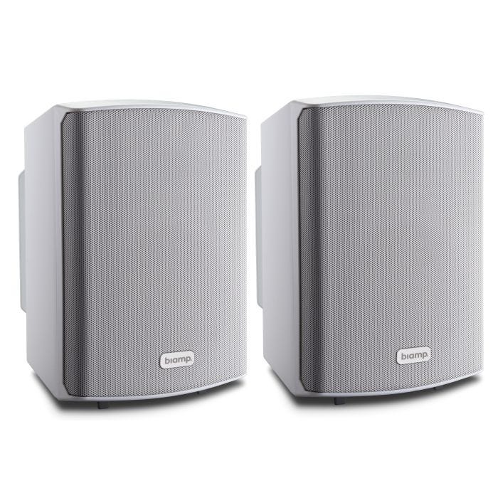 Biamp Pair of 5in Active Speakers 2x30W RS232 White