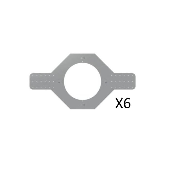 Biamp New Construction Bracket, 6-pack