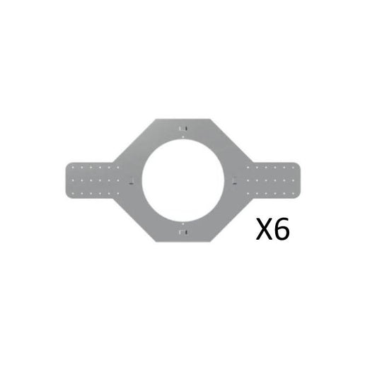 Biamp Desono SPA-NC100 Pack de 6 supports de construction pour CM20DTS et CM30DTD