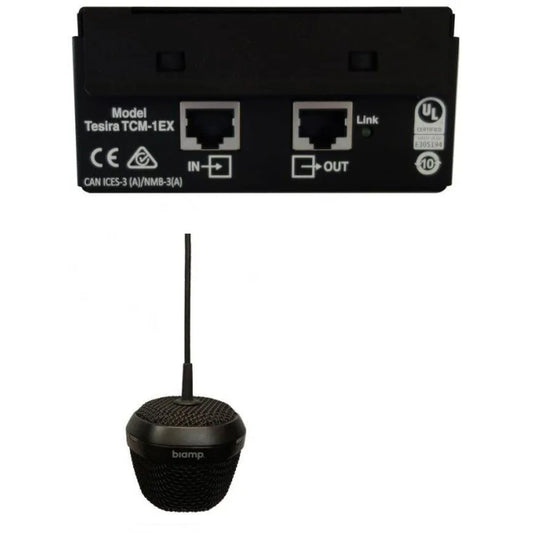 Biamp Parlé TCM-1EX Noir - Micro d'extension pour connexion sur TCM-1 / TCM-1A / TCM-1EX