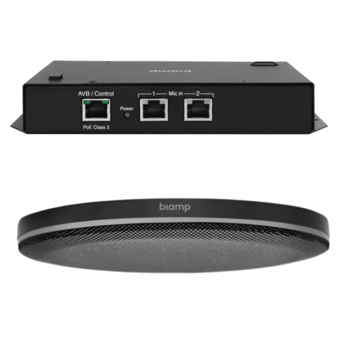 Biamp AVB lowprofile ceiling microphone for Tesira systems Black