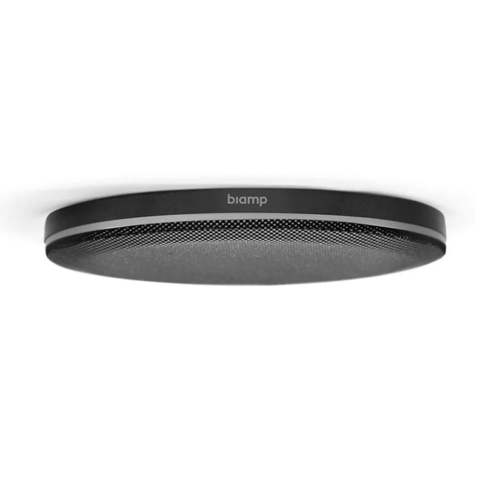 Biamp Expansion AVB lowprofile ceiling microphone for use in Tesira systems