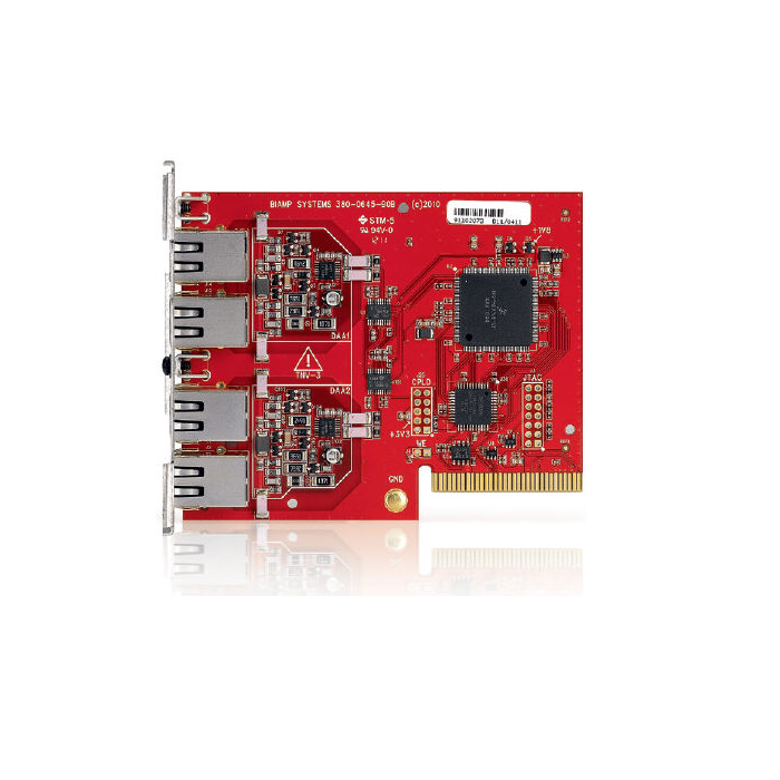 Biamp Tesira - 2 line POTS telephone interface card (Card Kit).