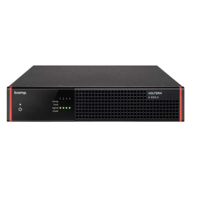 Biamp 600 watt 4-channel analog amplifier