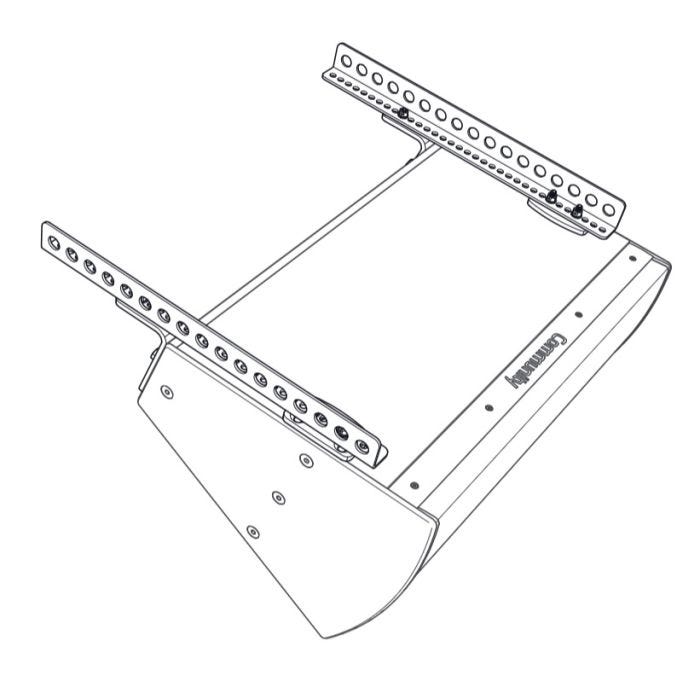 Biamp Community BFR22HW Set de rails 22’’ (55.88cm), pour suspension horizontale d'IP6 / IP8 / IS6 / IS8, blanc