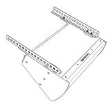 Biamp Community BFR22HB Set de rails 22’’ (55.88cm), pour suspension horizontale d'IP6 / IP8 / IS6 / IS8, noir