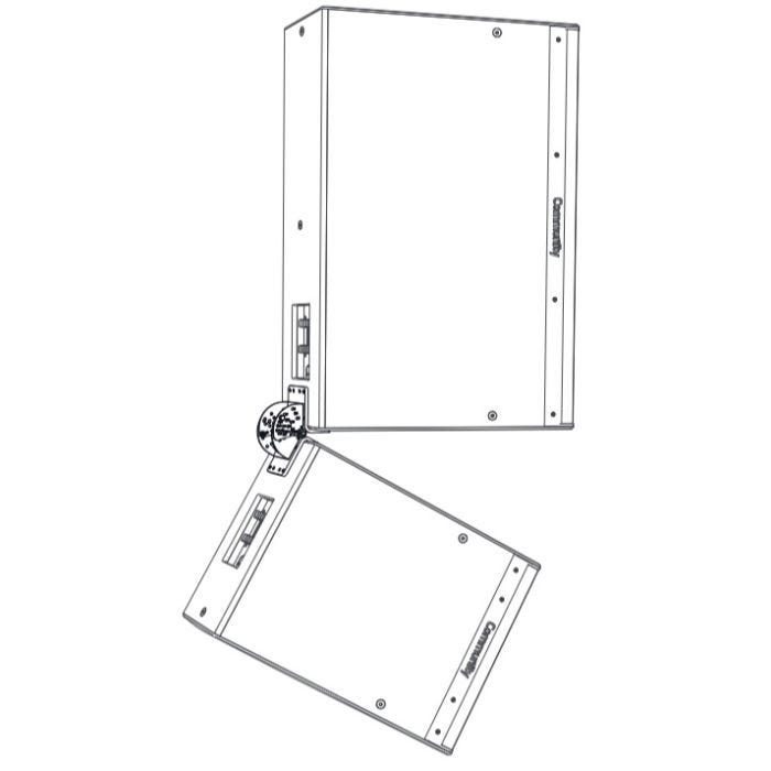 Community Downfill Splay Bracket Kit Black