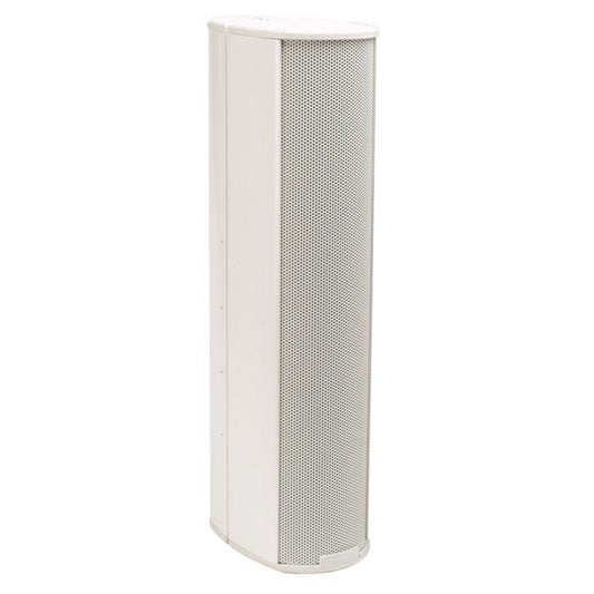 Biamp Desono ENT206-WH Enceinte Colonne 6x HP 80mm + 6x Emulateurs ruban, 30W 100V, 50cm, blanc