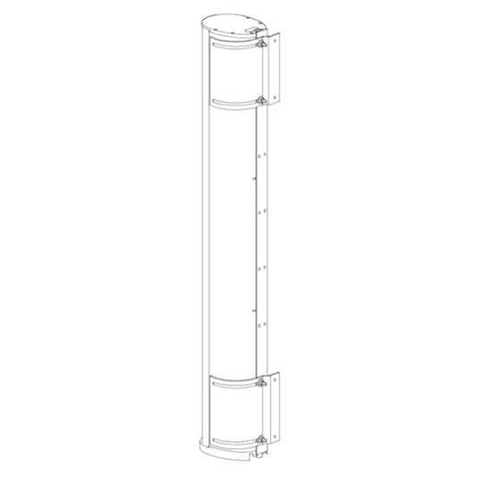 Biamp ENT-PB Support orientable horizontalement, compatible avec ensemble de 1 à 5 colonnes ENT FR/LF