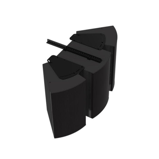 Biamp Community HAB-BFR38B Set d'assemblage pour un caisson + 2 enceintes (IP-1122/52+IS-212/15), noir