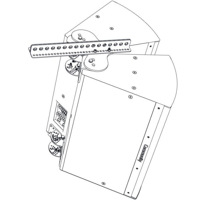 Biamp Community HSB-BFR22B Set d'assemblage pour 2 enceintes (IP-1122 / 52), noir