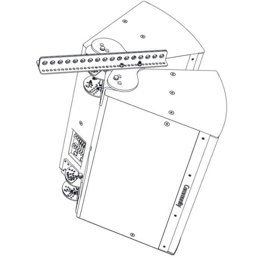 Biamp Community HSB-BFR22B Set d'assemblage pour 2 enceintes (IP-1122 / 52), noir
