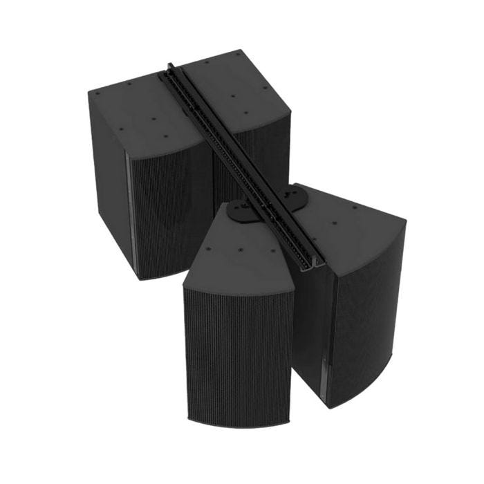 Biamp Community HSB-SBR54B Set d'assemblage pour 2 enceintes IP-1122 / 52 avec 1 ou 2 caissons, noir