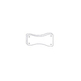 Biamp Community IV6-S2W Paire de coupleurs Splay Bracket pour IV6, type 2, blanc