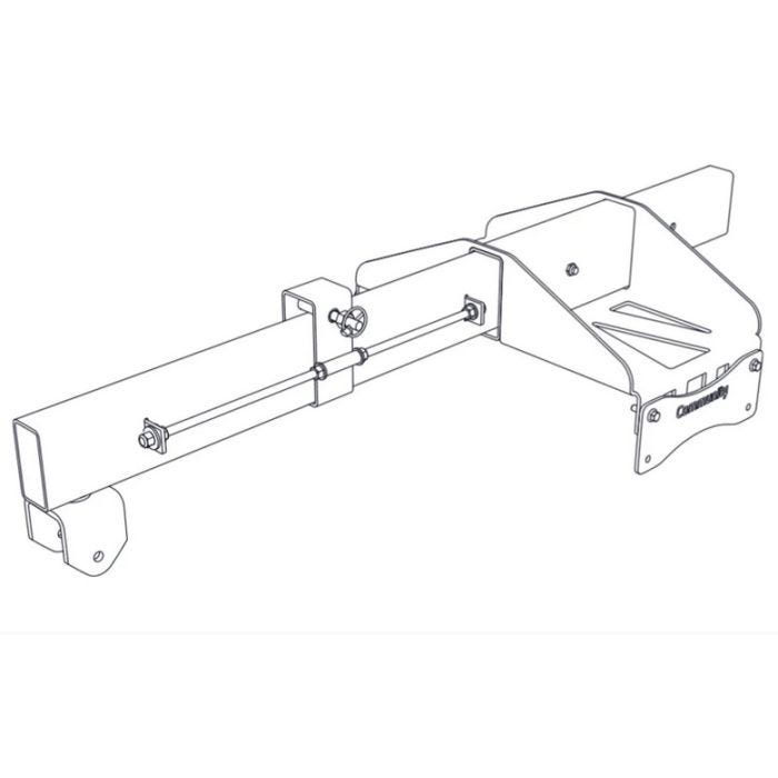 Biamp Community IV6-SB-AFW Structure pour montage des caisson IV6 à l'arrière, blanc