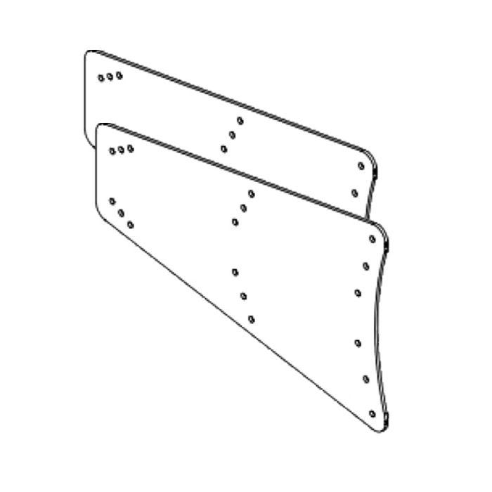 Community LVH-900 Splay Plate Pair Type 1 , White (Use for 0, 10, 20 degree splay angles)
