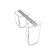 Community I SERIES Subwoofer Behind Balancepoint Fly Rails (54in) White