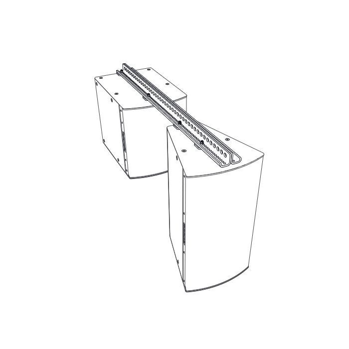 Community I SERIES Subwoofer Behind Balancepoint Fly Rails (54in) White