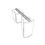 Biamp Community SBR54B Rail pour le montage de caissons à l'arrière d'enceintes (IP6 / 8 - IS6 / 8), noir