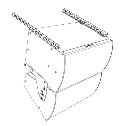 Biamp Community VAB-BFR38W Set d'assemblage pour un caisson + enceinte (IP1122+IS212 ou IP1153+IS215 / 18), blanc