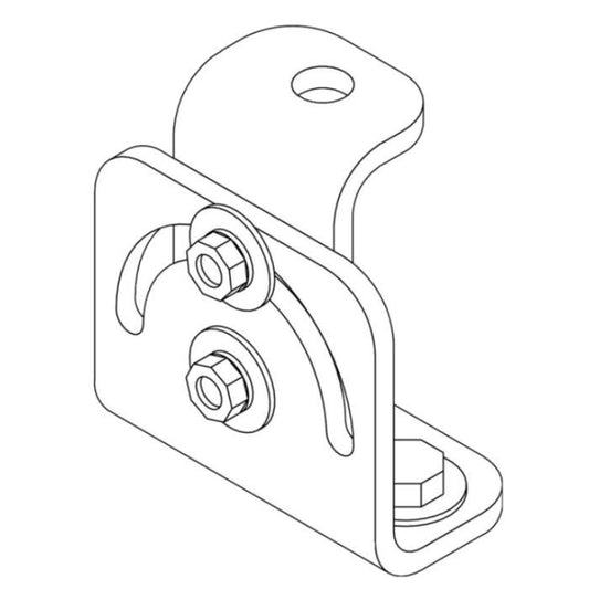 Biamp Community VB-TILTW Support de montage orientable verticalement pour enceintes série V2, montage sur lyre conventionelle, blanc