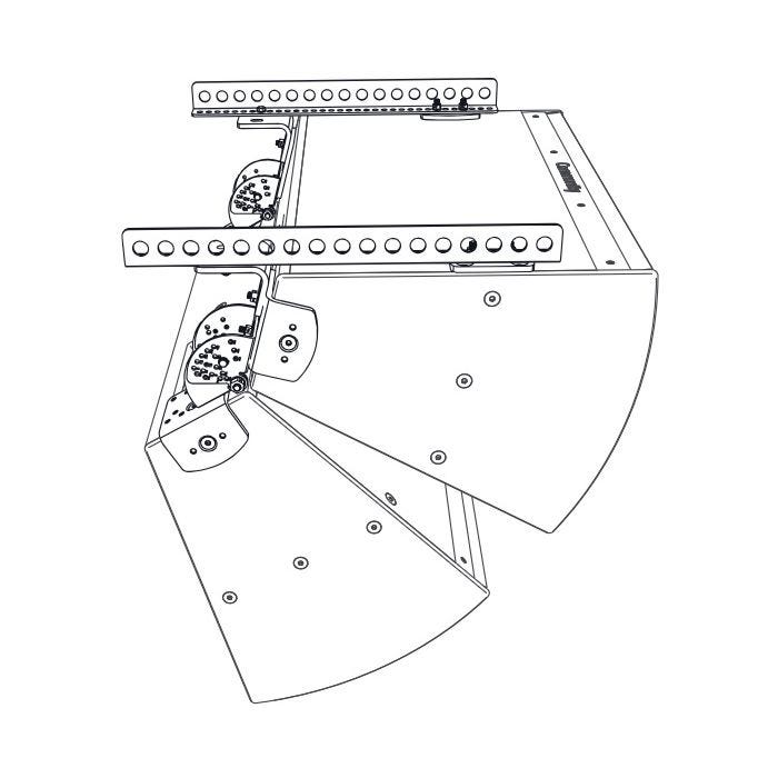 Biamp Community VSB3-BFR22W Set d'assemblage pour 2 enceintes IP8-1153, blanc