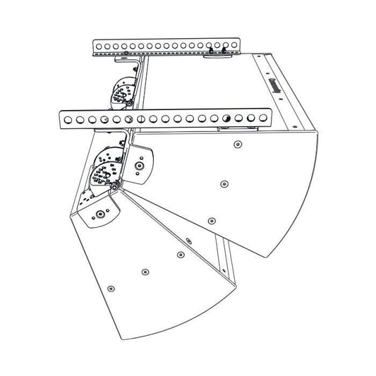 Biamp Community VSB-BFR22W Set d'assemblage pour 2 enceintes IP-1122 / 52, blanc