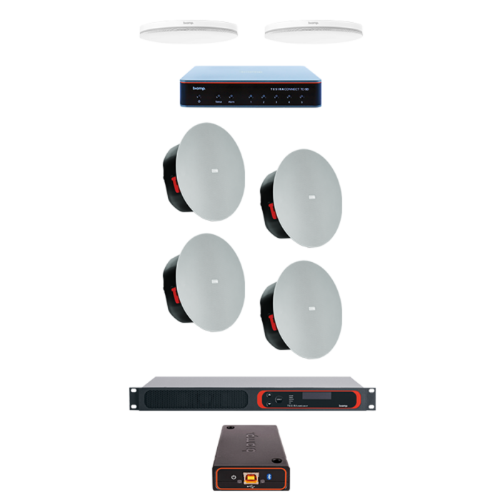 Biamp Bundle TFAVBVT4, TC-5, EX-UBT, TCM-XA Pro Audio Conferance System