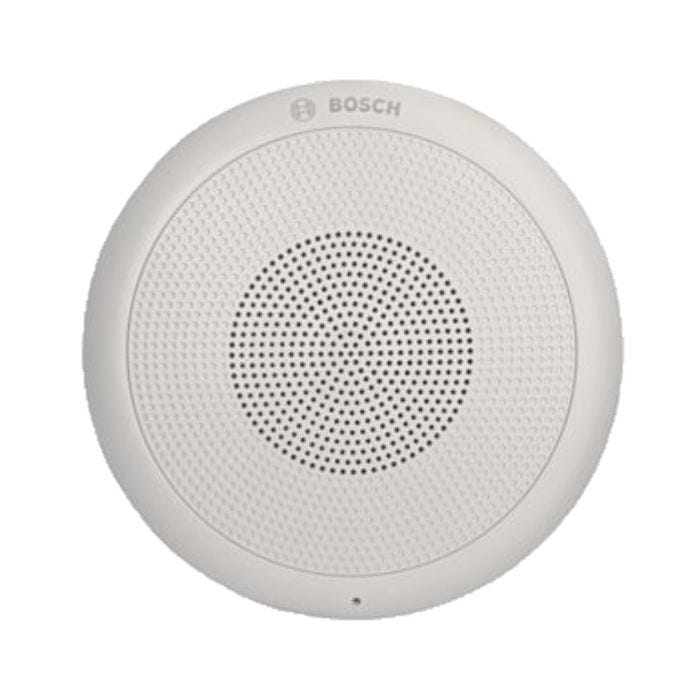Bosch LC1-WC06E8 Enceinte de plafond 6W en 100V. EN 54-24. Grille en ABS blanche, Adaptée aux environnements humides, chlorés et salés.